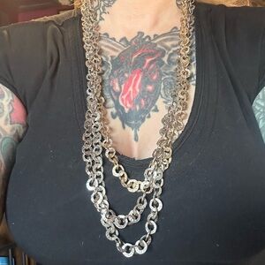 Stylish Multi-Strand Silver Chain 3 for $15 or 4 for $20